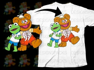 Adorable Cartoon Friends Graphic Png Digital Download