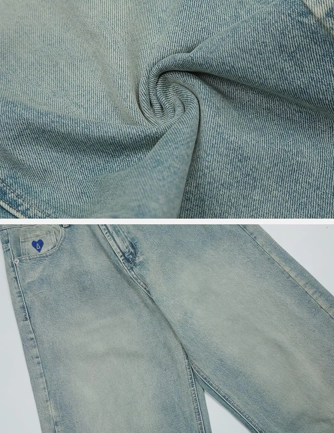 Aelfric Eden Woman Baggy Jeans High Waisted Basic Jeans Straight Leg Casual Streetwear Y2K Loose Wide Leg Denim Pants