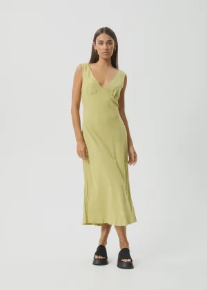 AFENDS Amaya Maxi Dress - Lemongrass
