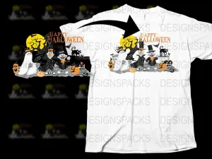 Bert And Ernie Spooky Happy Halloween Sesame Street Design Png Digital Download