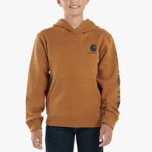 Carhartt Boys Graphic Logo Hoodie (Sizes 4-7 ) - CA6272-D15