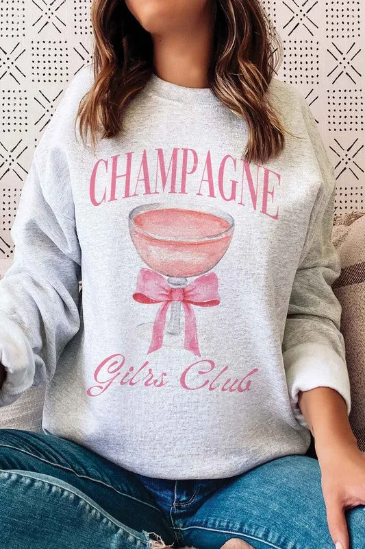 CHAMPAGNE GIRLS CLUB Graphic Sweatshirt