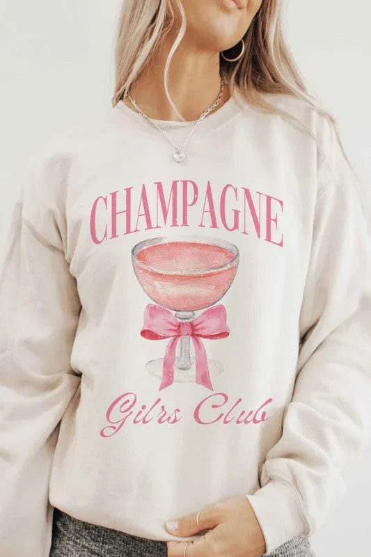 CHAMPAGNE GIRLS CLUB Graphic Sweatshirt
