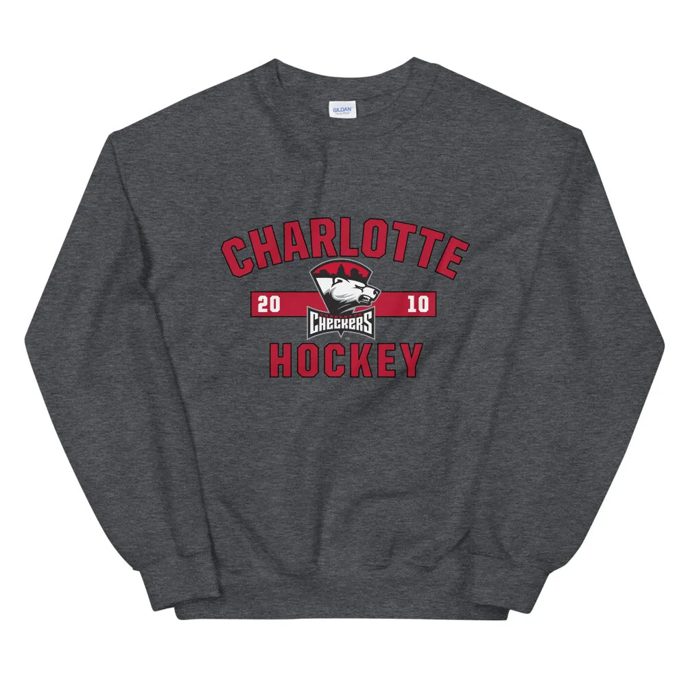 Charlotte Checkers Adult Established Logo Crewneck Sweatshirt