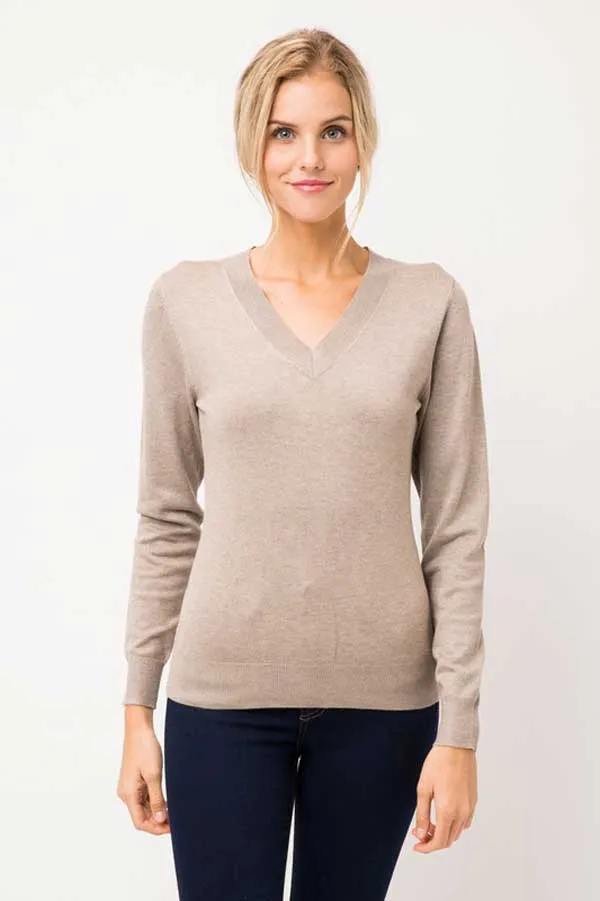 Classic V-Neck Long Sleeve Sweater
