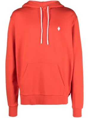 CROSS-PRINT ORGANIC-COTTON HOODIE