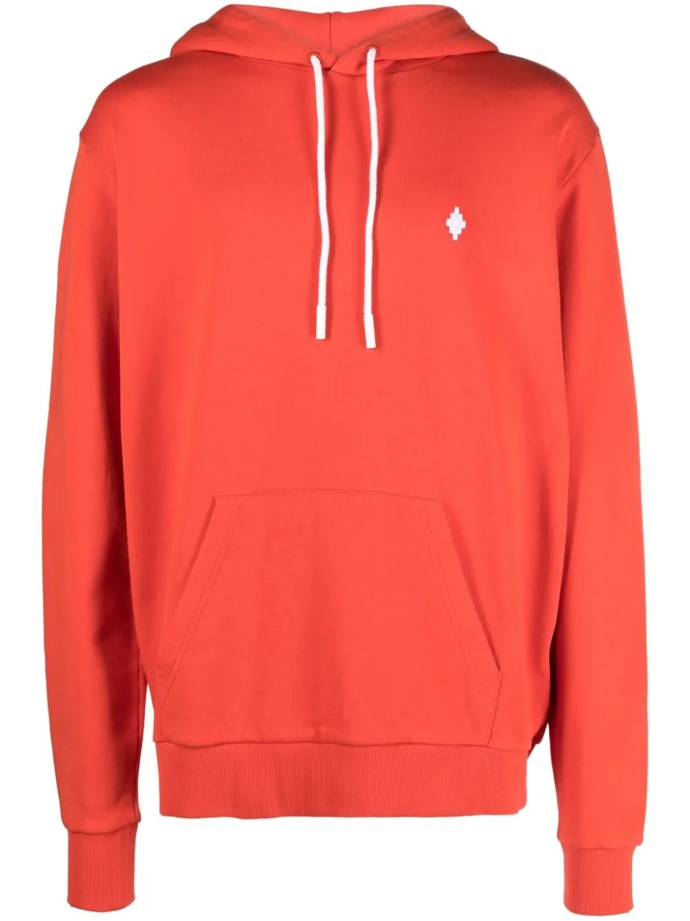 CROSS-PRINT ORGANIC-COTTON HOODIE