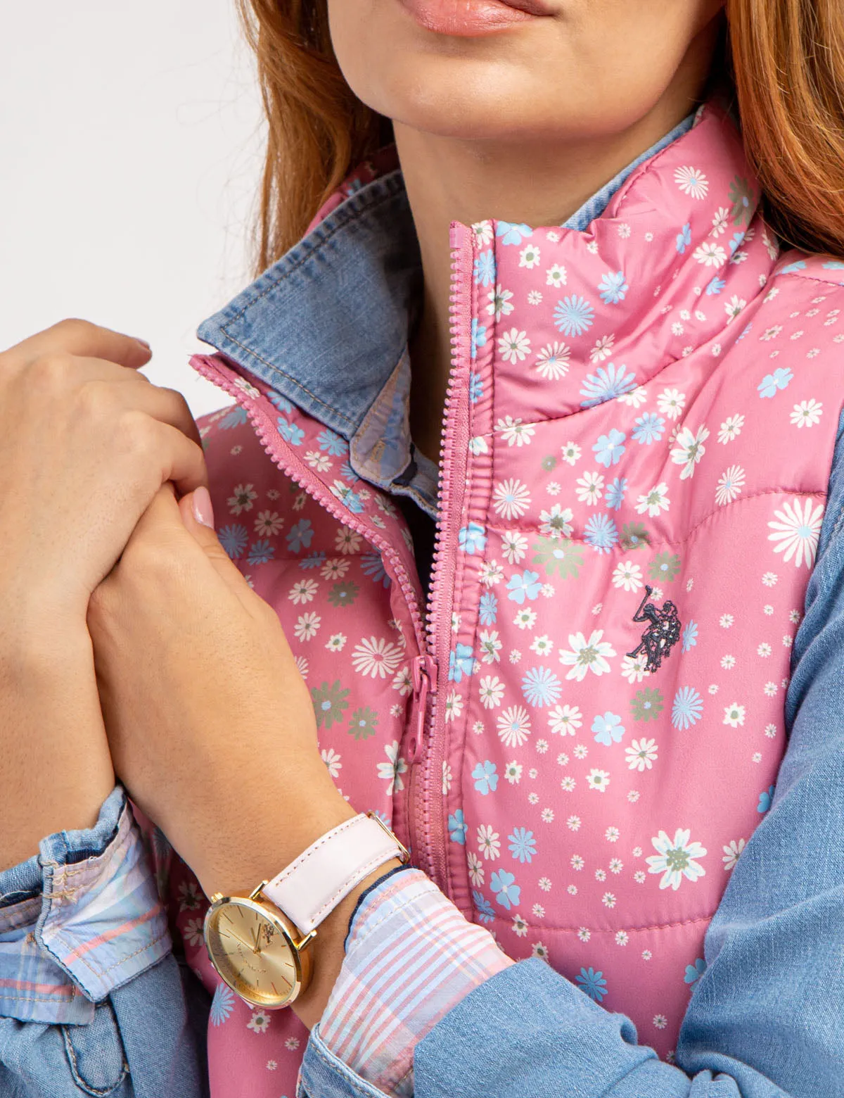 DITSY PRINT PUFFER VEST