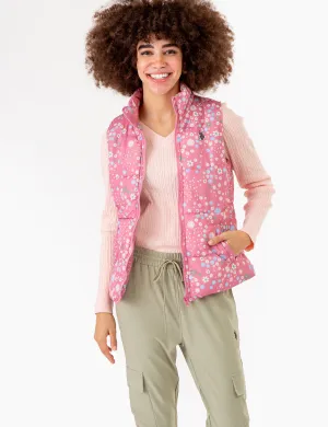 DITSY PRINT PUFFER VEST