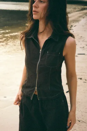 FLORA1 ZIP WAISTCOAT