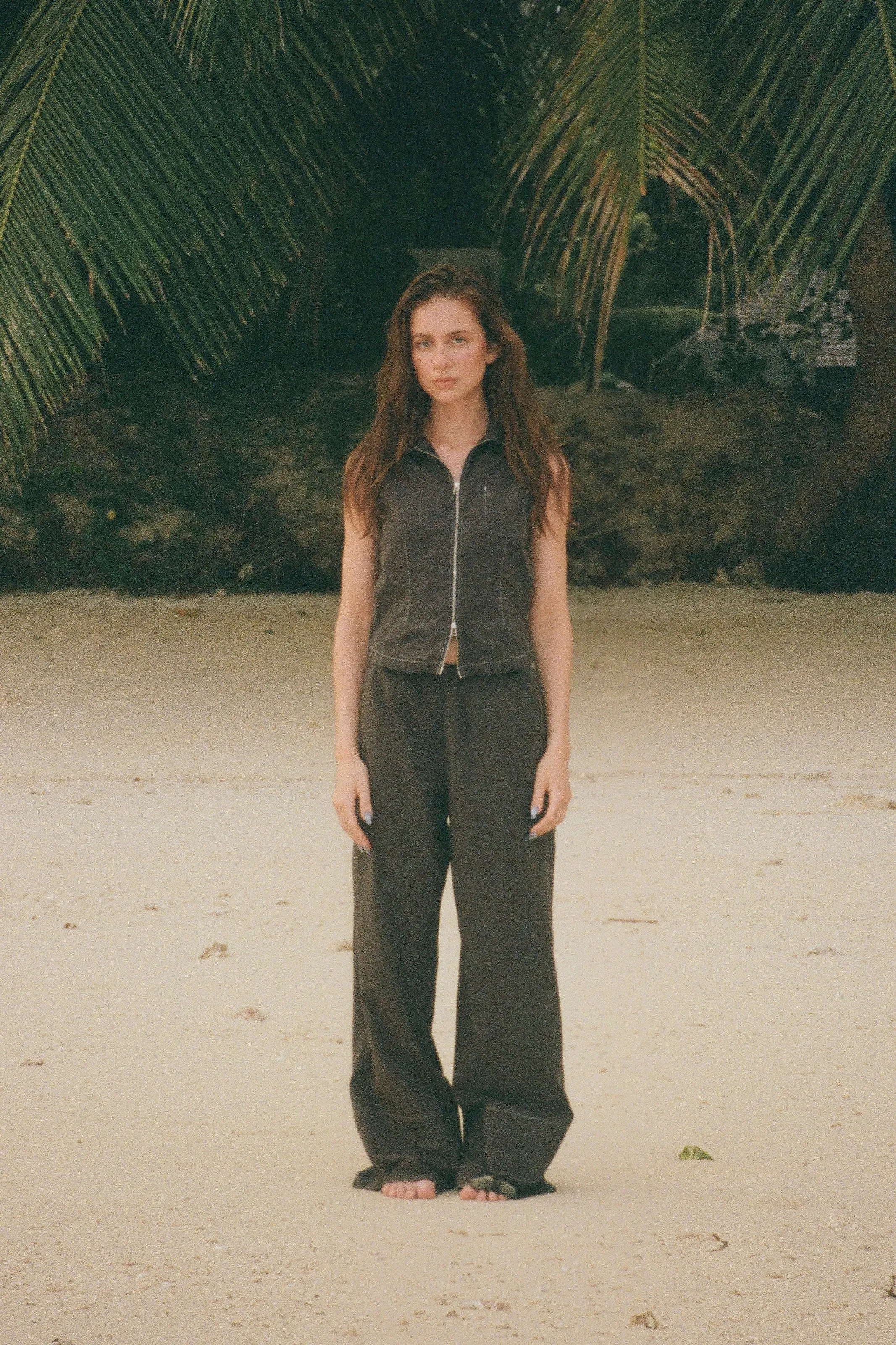 FLORA1 ZIP WAISTCOAT