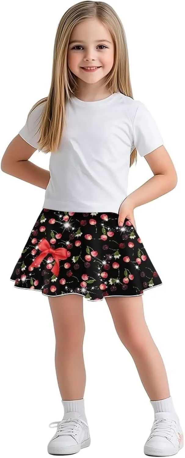 Girls' Skirts & Skorts with Pockets Built in Shorts High Waisted Skirt Size 5-14