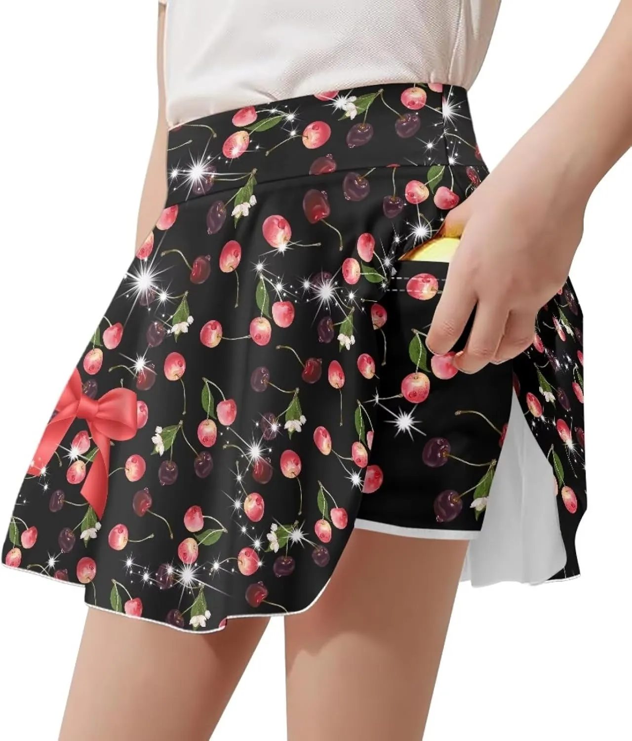 Girls' Skirts & Skorts with Pockets Built in Shorts High Waisted Skirt Size 5-14