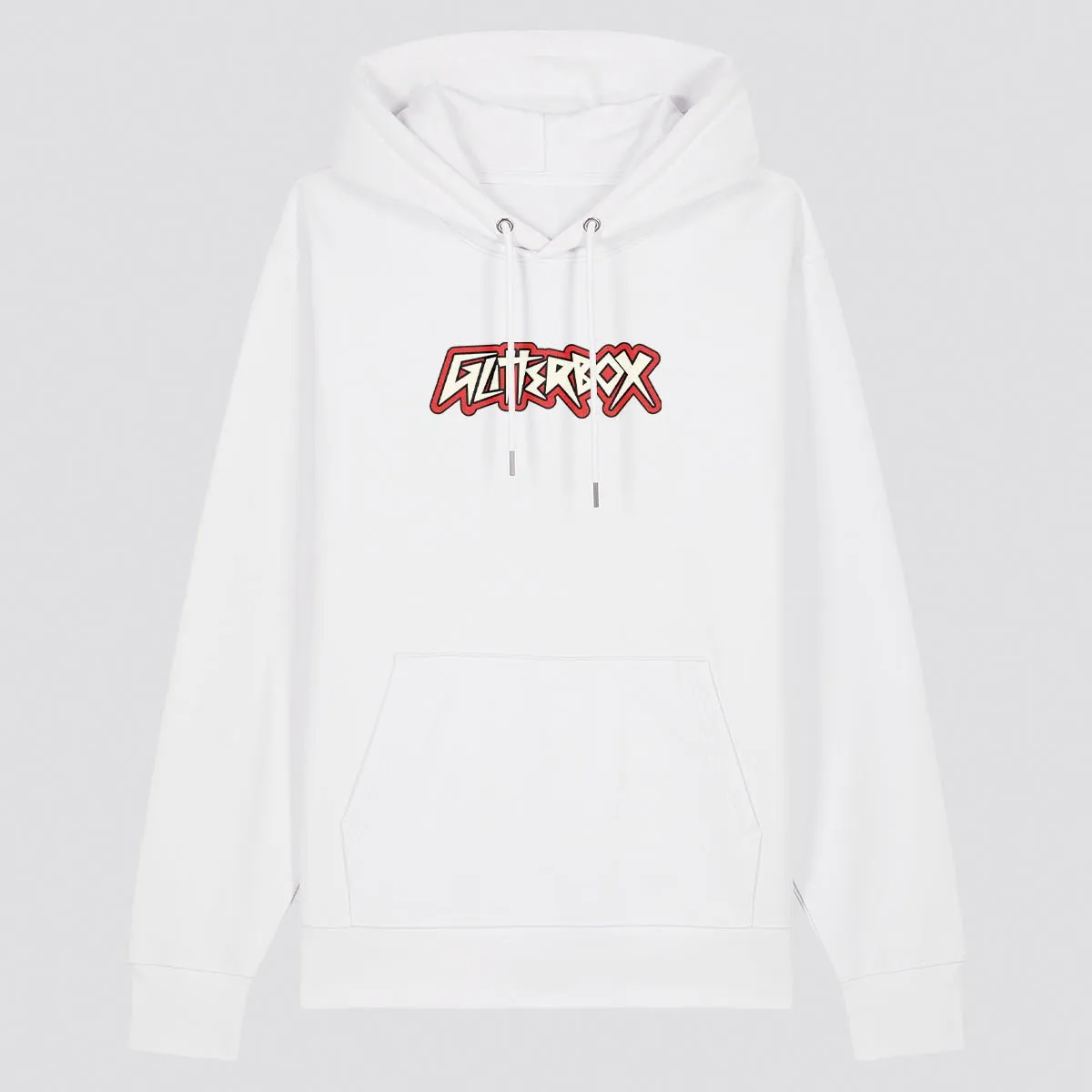 Glitterbox Red/White Punk Logo Hoodie