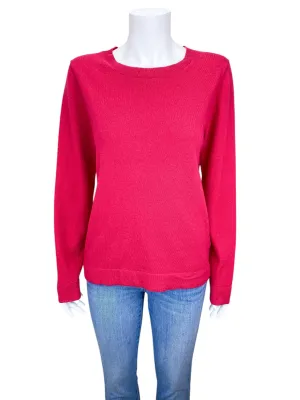 J. Crew Factory Women's Teddie Wool Blend Sweater Fuchsia Size M with Tags