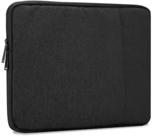 Laptop Bag 13.3" in Black  Notebook Computer Cover Made of Fabric with Velvet Lining, Compartment and Anti-Scratch Zipper  Protection Sleeve Case