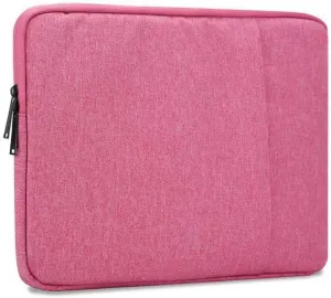 Laptop Bag 13.3" in Pink  Notebook Computer Cover Made of Fabric with Velvet Lining, Compartment and Anti-Scratch Zipper  Protection Sleeve Case