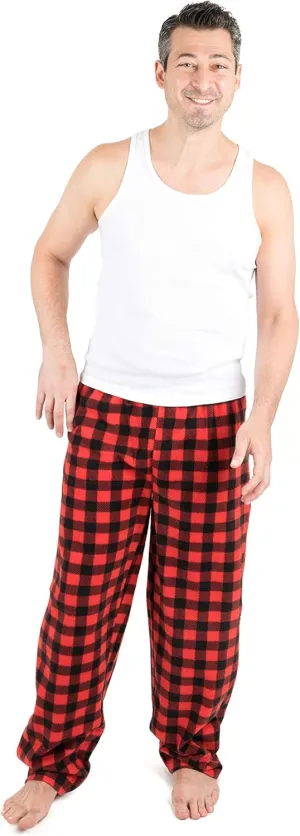 Leveret Men's Pajama Pants Fleece Lounge Sleep Pj Bottoms Christmas Pjs (Size XSmall-XXLarge)