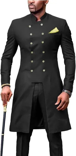 Men`s Suit African Clothing Dashiki Printed Jacket and Ankara Pants 2 Piece Set Ankara Outwear for Wedding
