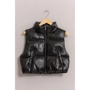 Metallic Puffer Vest