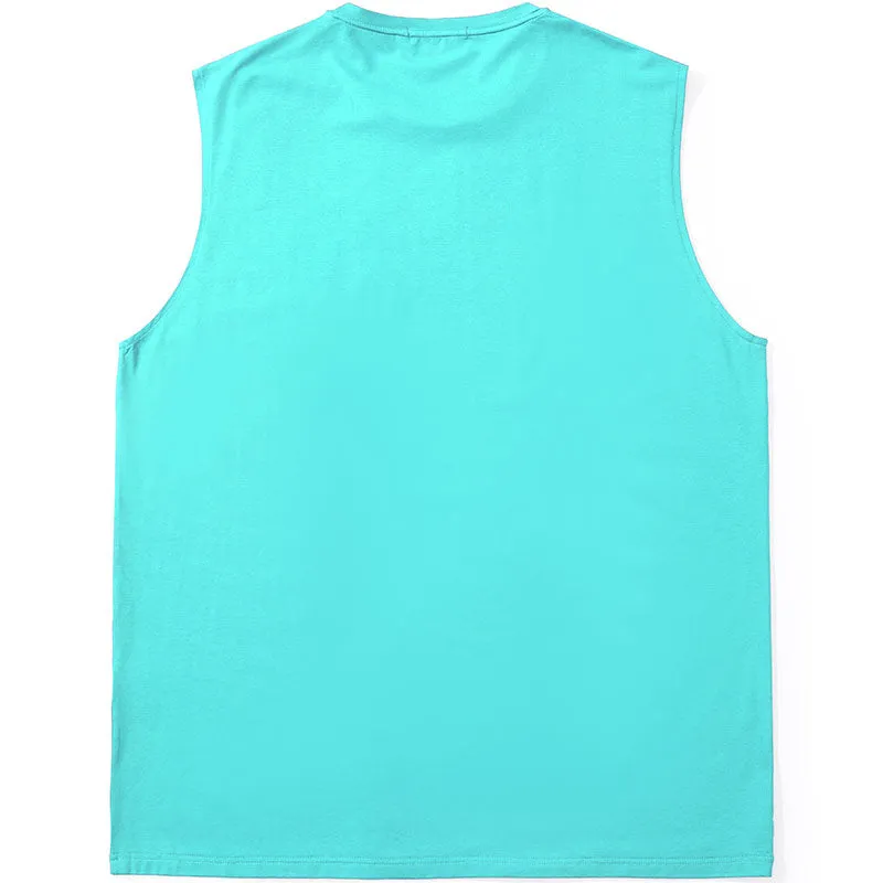 Minimalist Plain Modal Loose Sleeveless T-Shirt