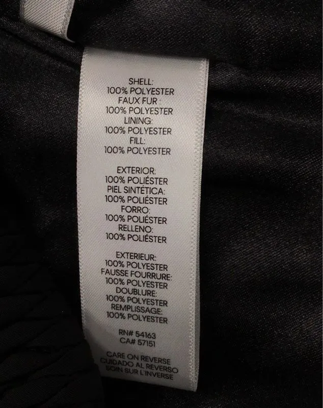 NWT Calvin Klein Women's Black Full Zip Puffer Vest - Size XL