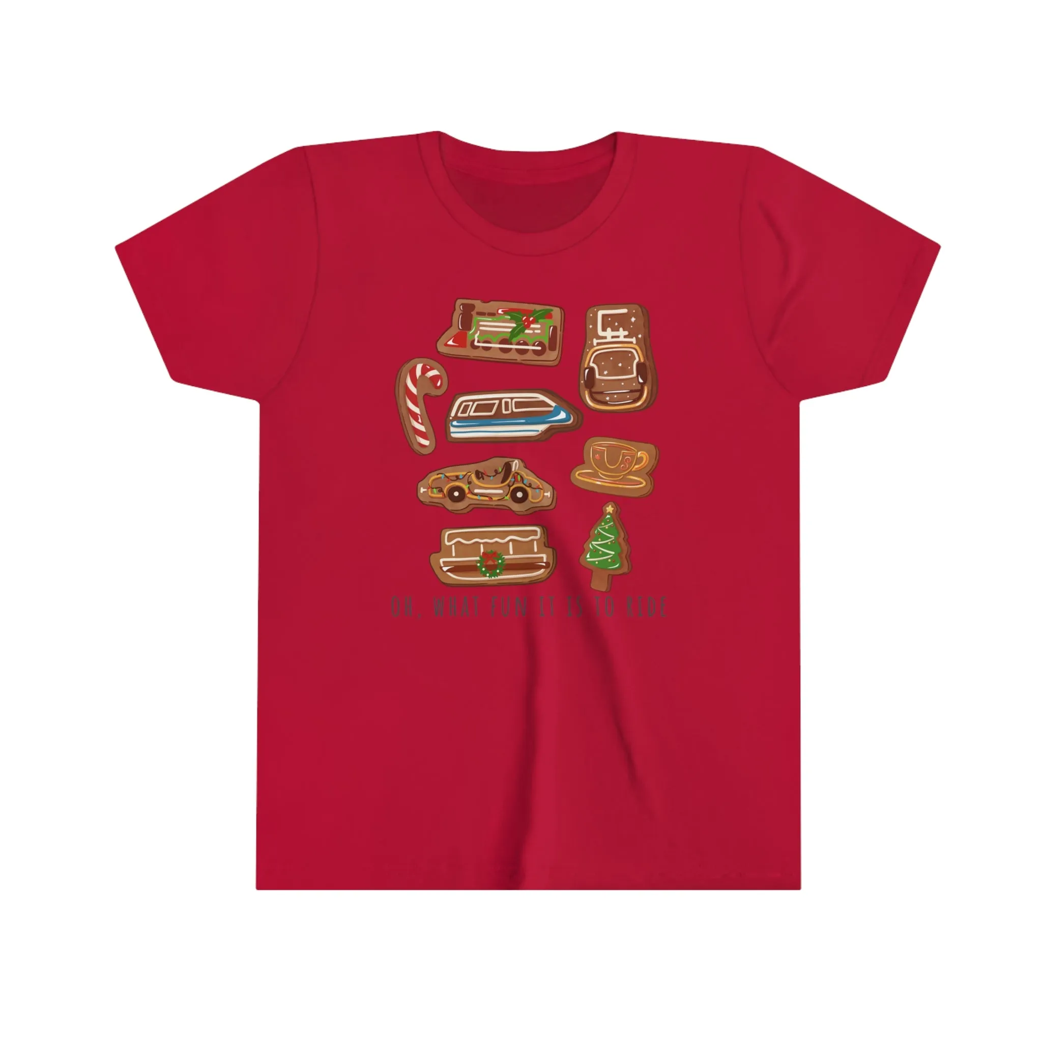 Oh What Fun it is to Ride Youth Short Sleeve Tee Shirt