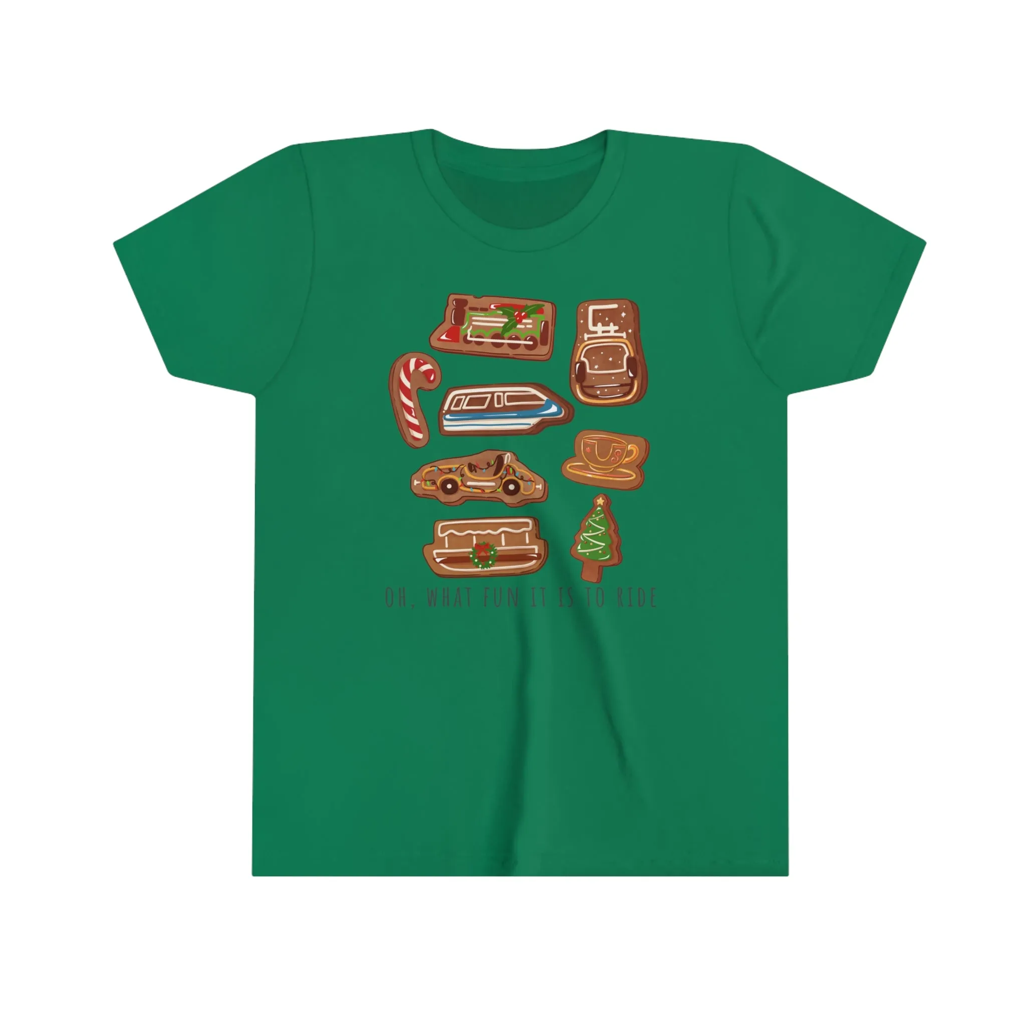 Oh What Fun it is to Ride Youth Short Sleeve Tee Shirt