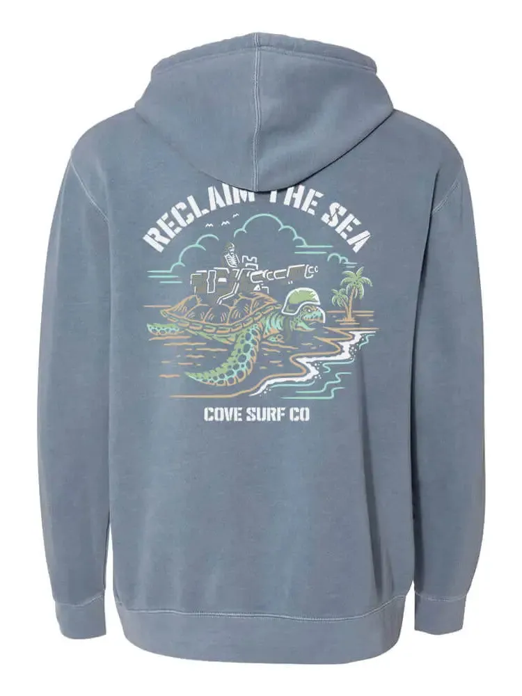 Reclaim the Sea Hoodie - Slate Blue