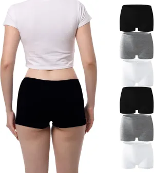 Seamless Boyshort Underwear For Women Nylon Spandex Boyshorts Panties Soft Stretch Boy Shorts Underwear MultiPack