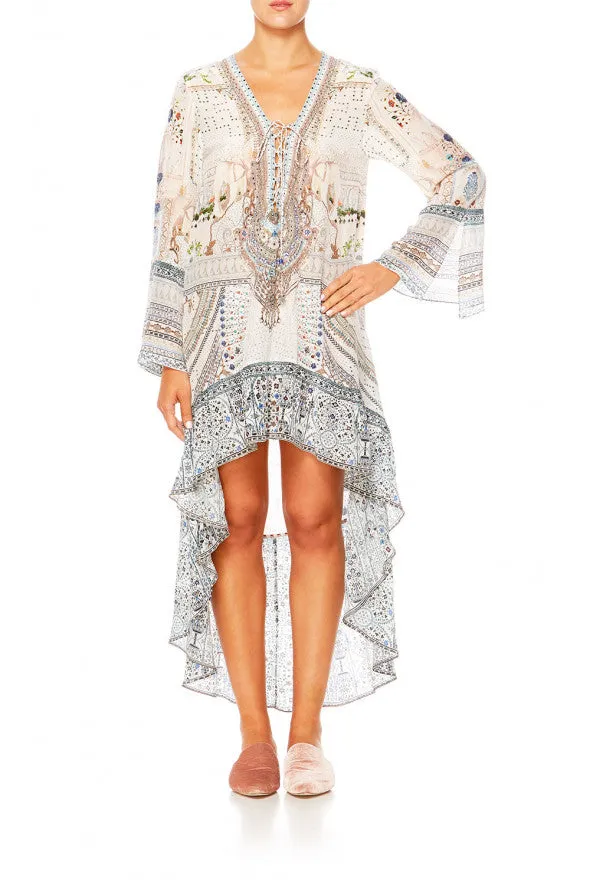 Short Dress W/ High Low Hem- Breakfast W/ Silvia