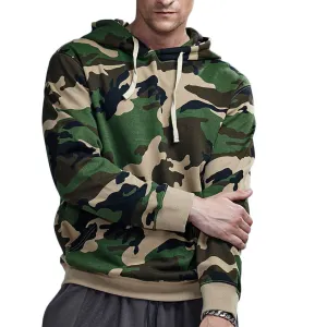 Spring Cotton Camouflage Hooded Sweatshirt