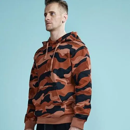 Spring Cotton Camouflage Hooded Sweatshirt