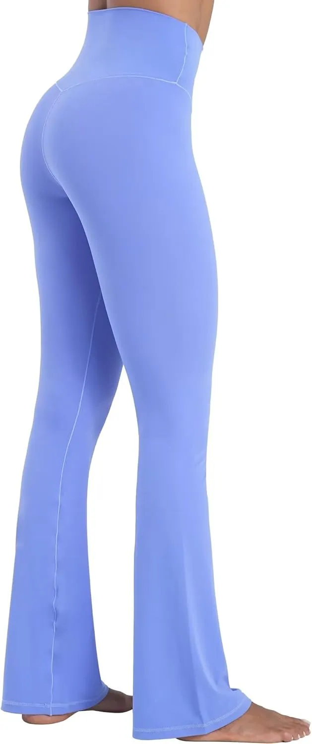 Sunzel High Waisted Mini Flare Leggings for Women, Workout Bootcut Flared Yoga Pants with Tummy Control for Casual Gym