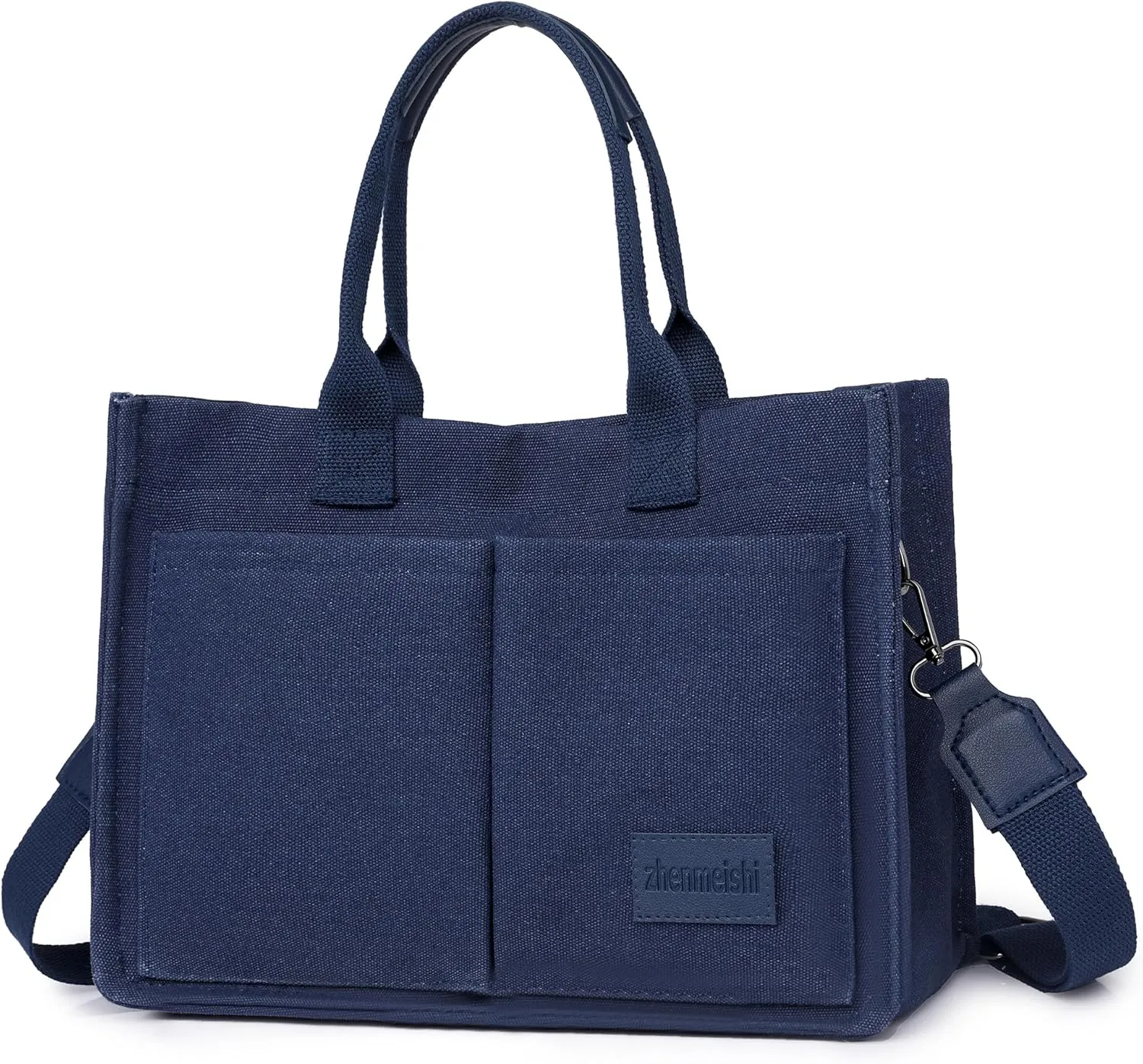 VODIU Canvas Tote Bag for Women,Laptop Bag Work Tote Bag Women Crossbody Purse Handbag Shoulder Travel Messenger Gym Tote