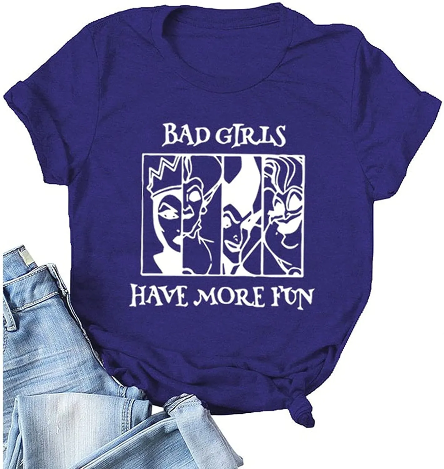 Women Bad Girls Have More Fun Shirt Halloween Party Tees